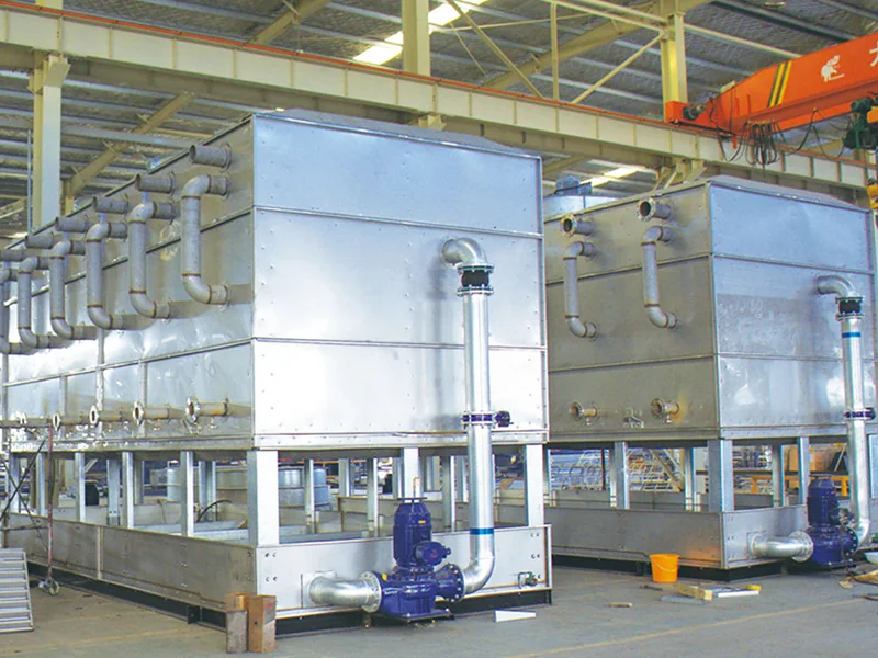 Evaporative condensers in the workshop